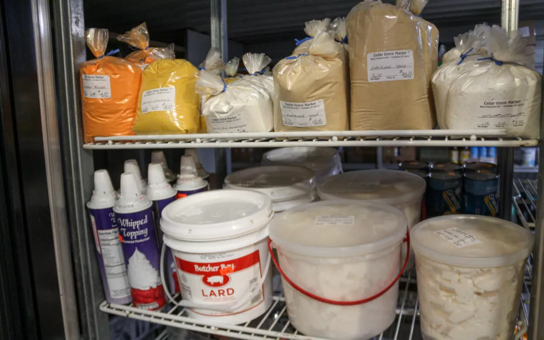 Cedar Grove Market and Bluegrass Hearth & Grill Cerulean KY Refrigerated Section of Grocery Store