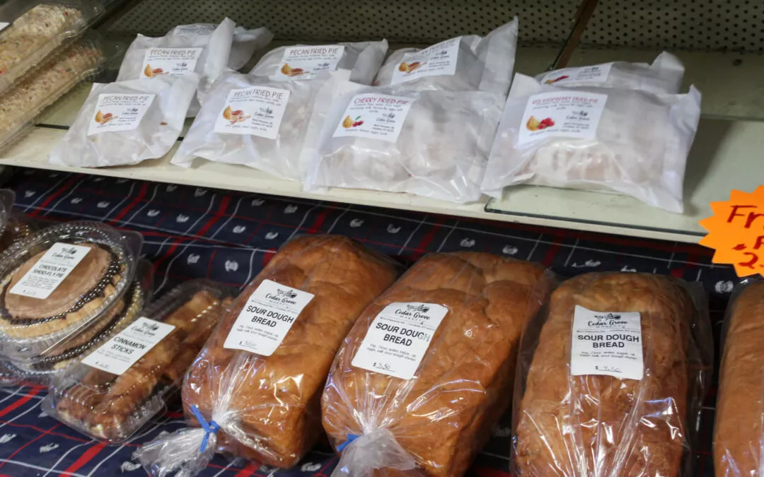 Cedar Grove Market and Bluegrass Hearth & Grill Cerulean KY Bakery Section of Grocery Store