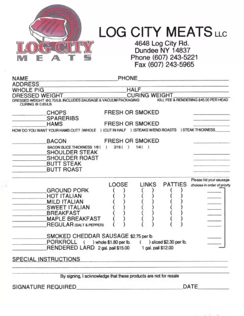 Log City Meats - Just Plain Business