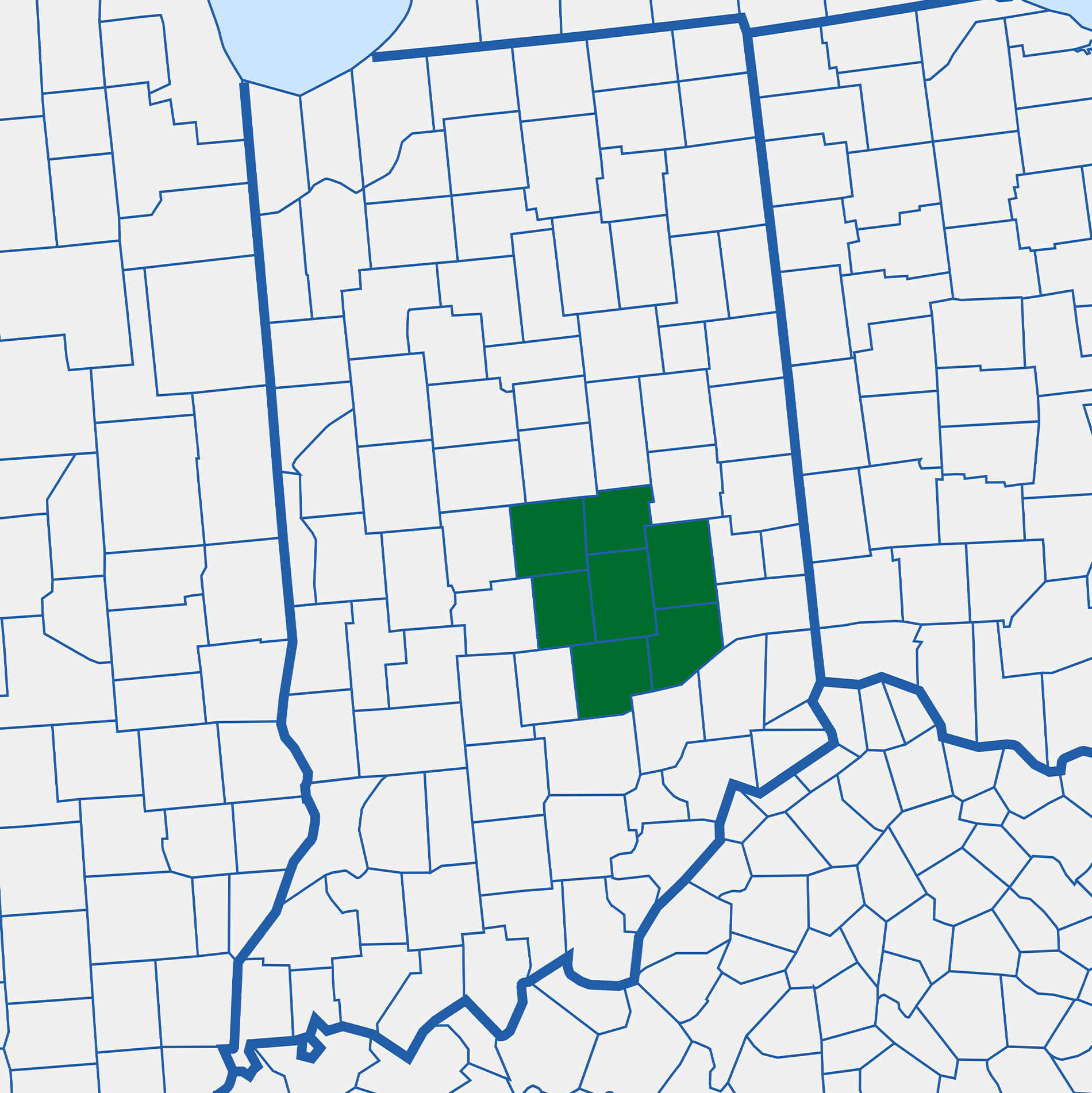 3.10.25 M&R Repair Service Area Map Map highlighting several counties in north-central Illinois.