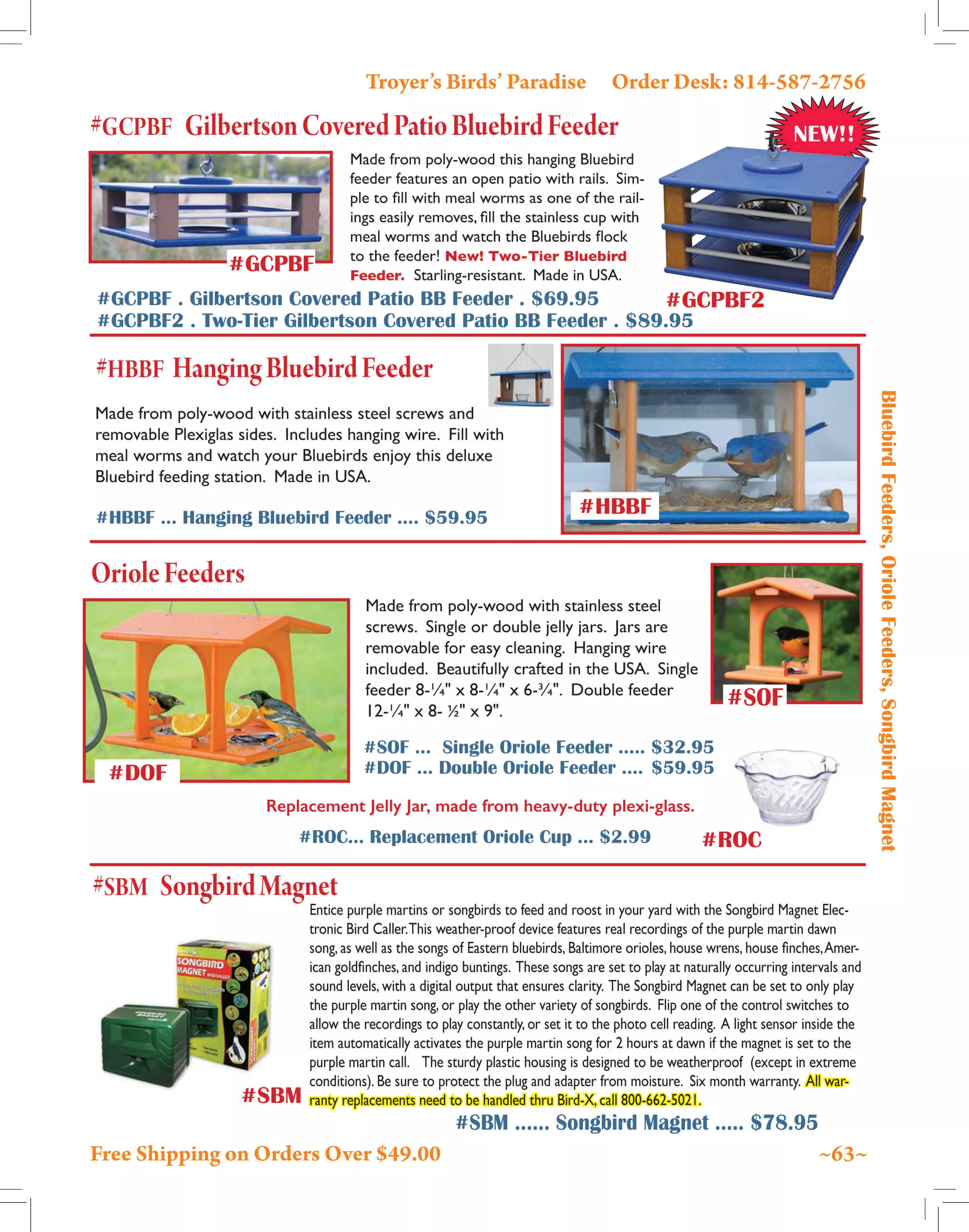 Troyer’s Birds’ Paradise Just Plain Business