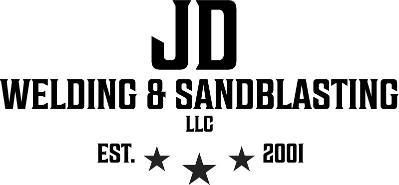 6.30.25 JD Welding & Sandblasting Small Logo Outline of a trophy with three black stars below it on a transparent background.