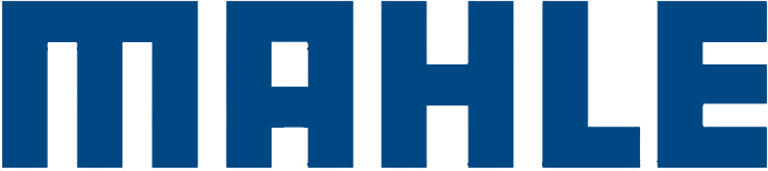 The image shows the MAHLE logo in bold, blue capital letters on a transparent background.