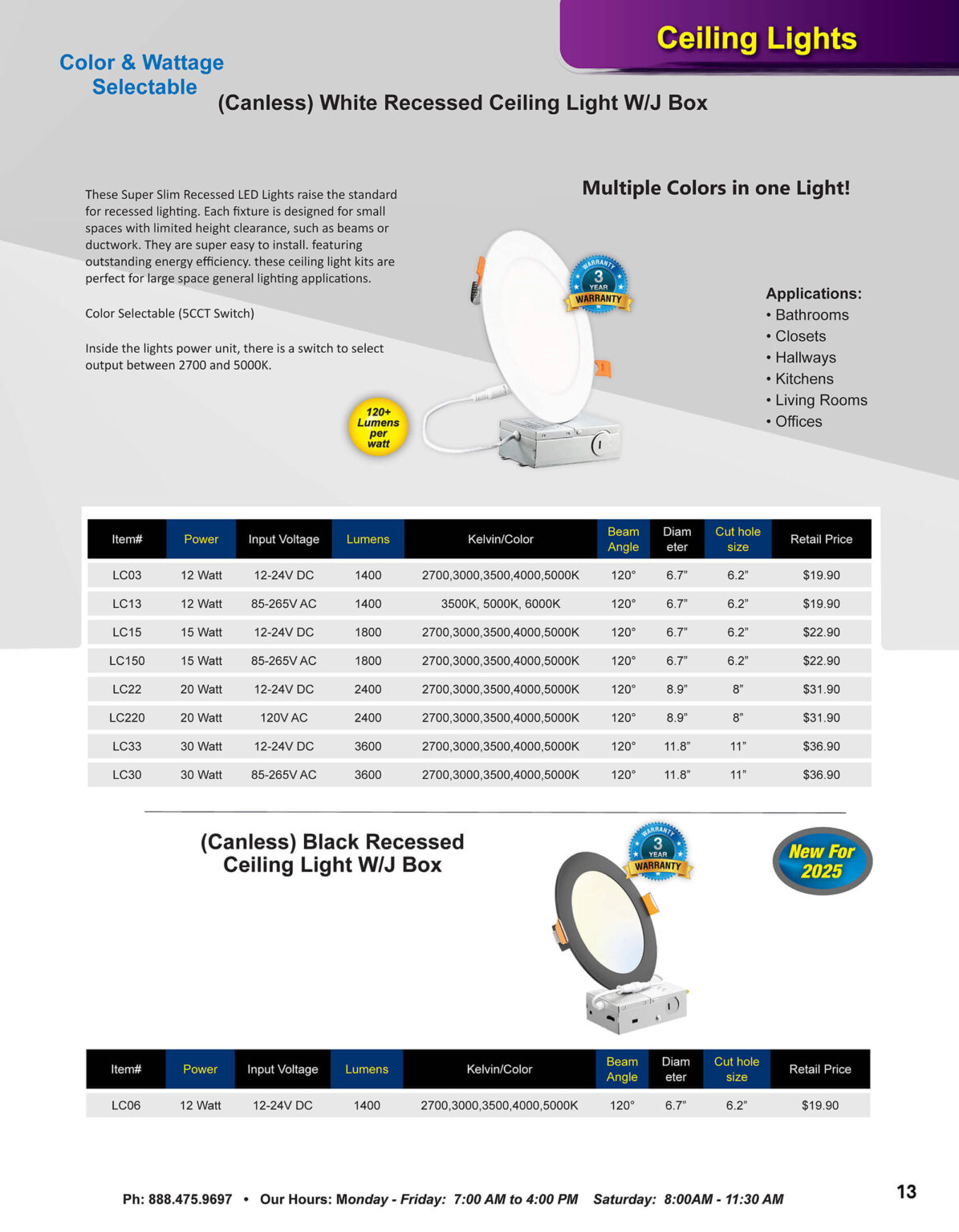 10.30.25 Central Lighting Fall 2025 Product Catalog Page 13