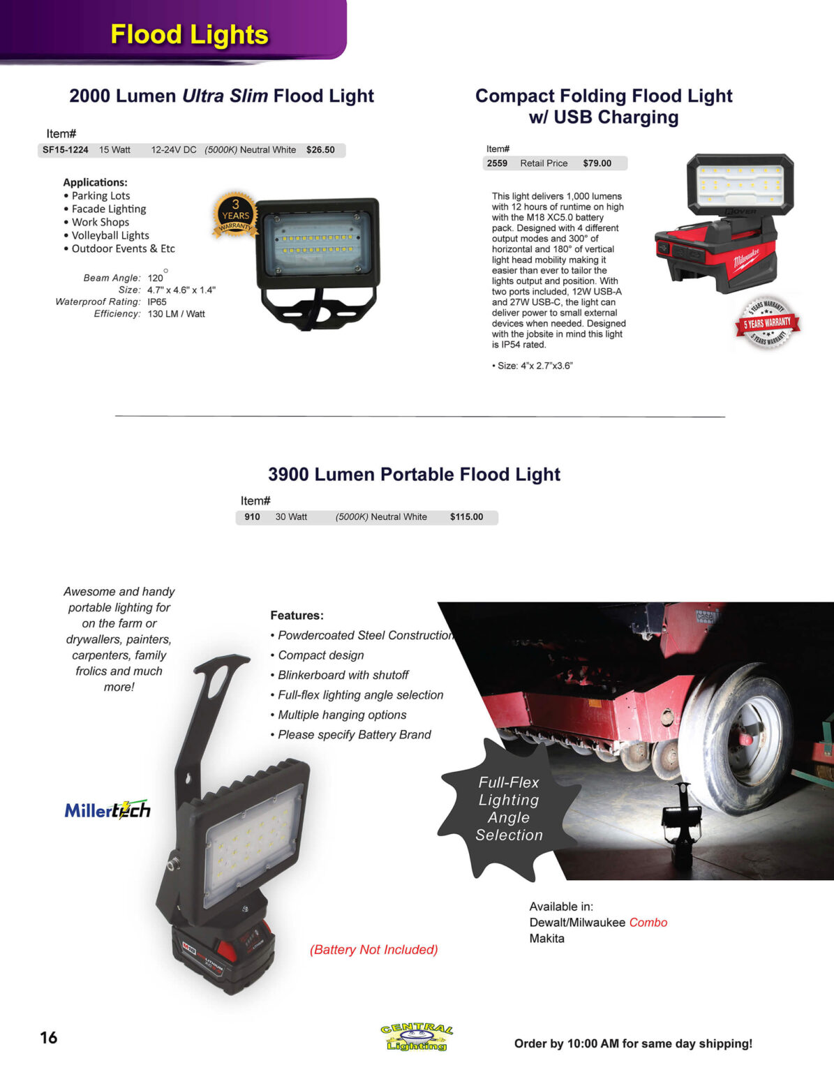 10.30.25 Central Lighting Fall 2025 Product Catalog Page 16