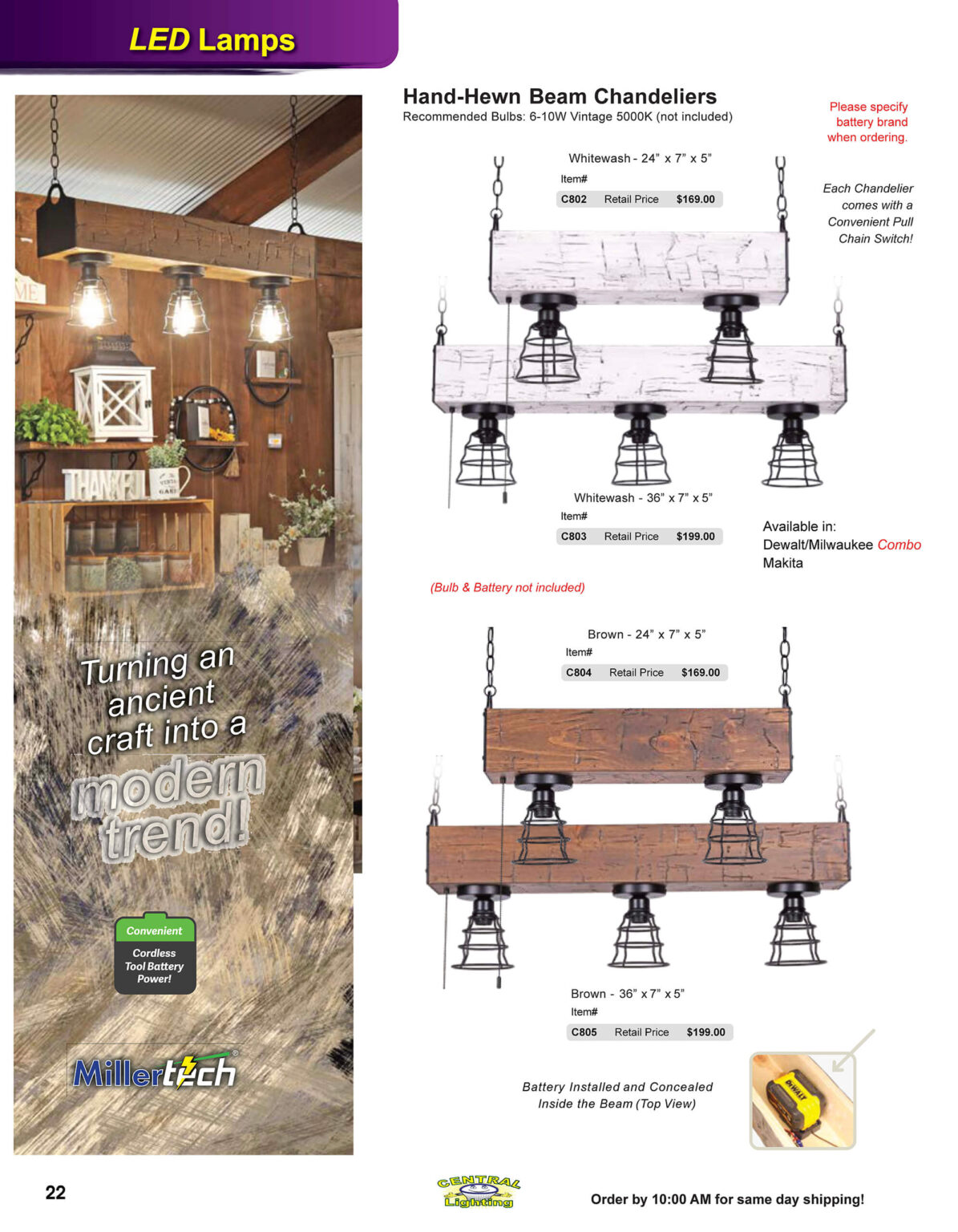 10.30.25 Central Lighting Fall 2025 Product Catalog Page 22