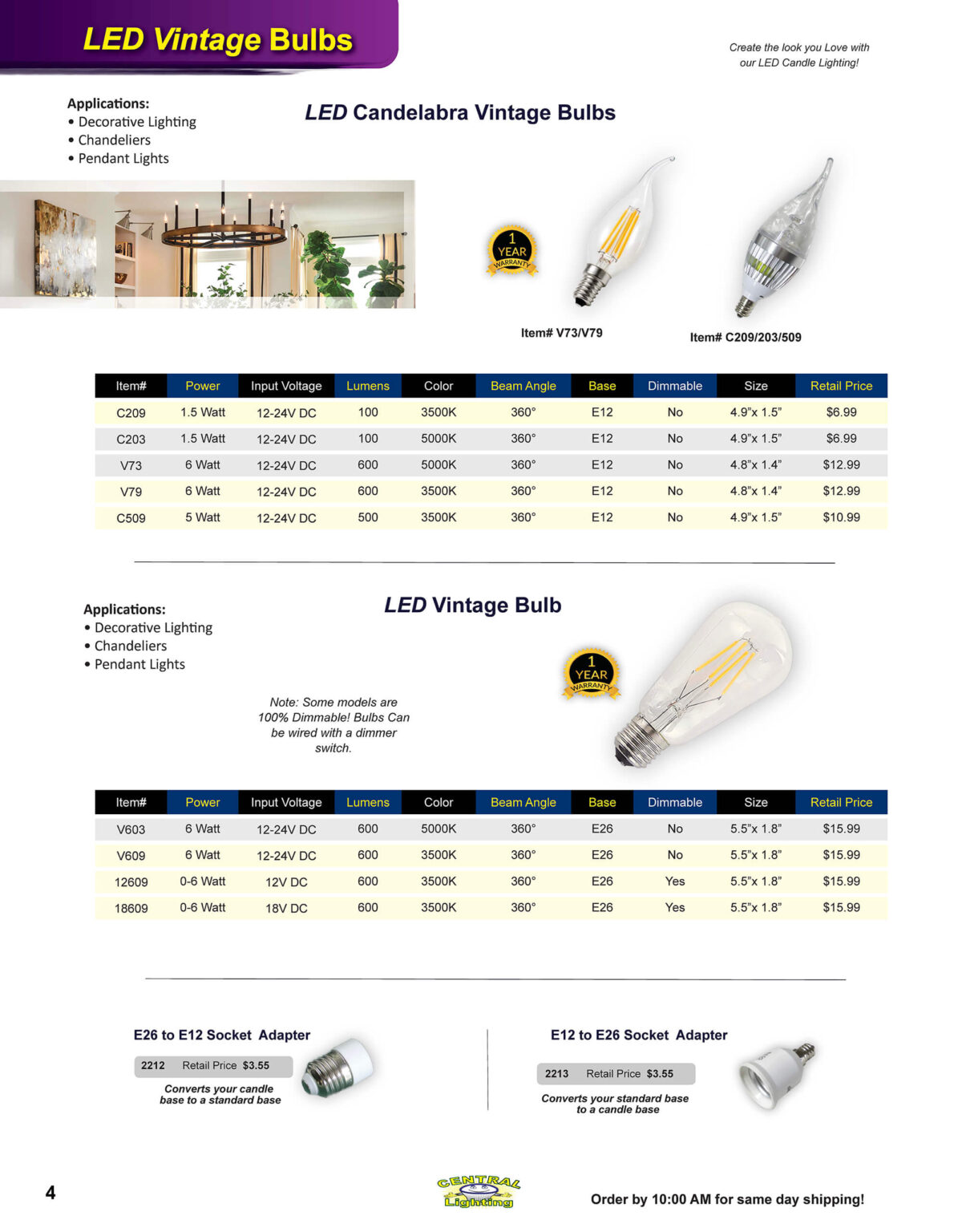 10.30.25 Central Lighting Fall 2025 Product Catalog Page 4