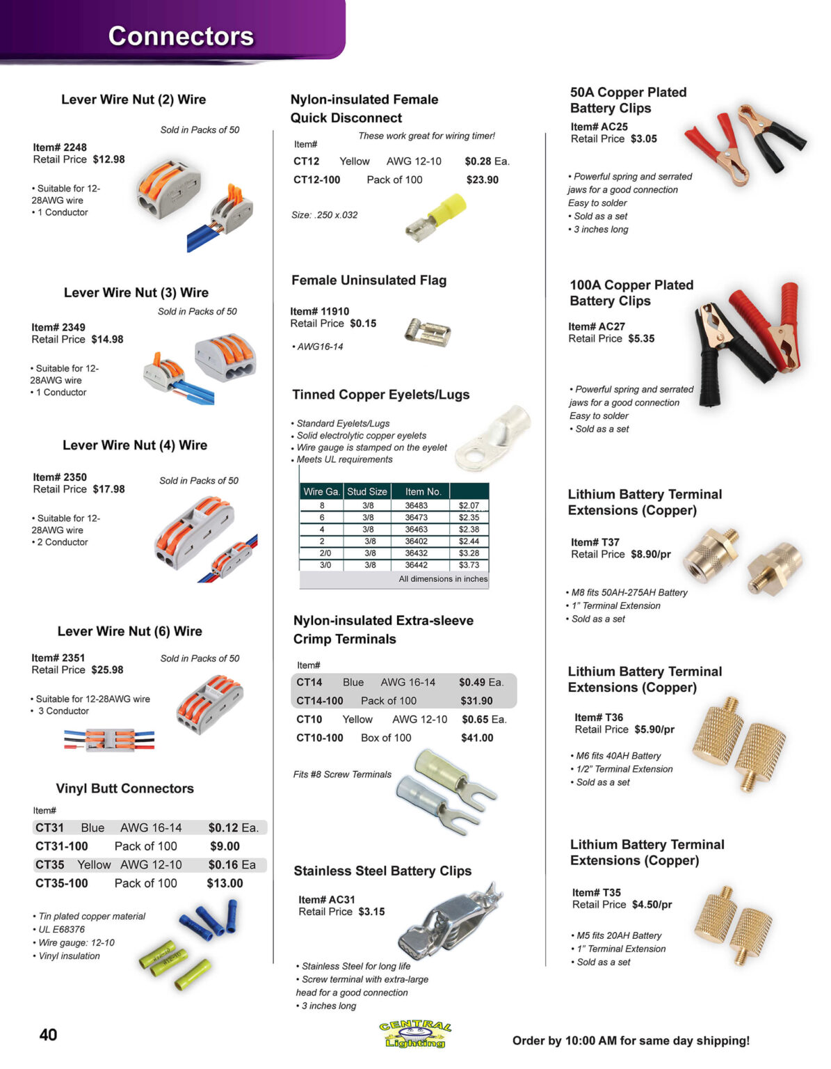 10.30.25 Central Lighting Fall 2025 Product Catalog Page 40