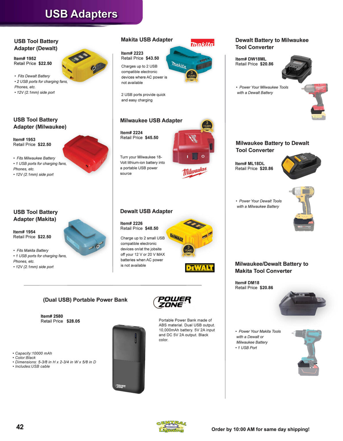 10.30.25 Central Lighting Fall 2025 Product Catalog Page 42