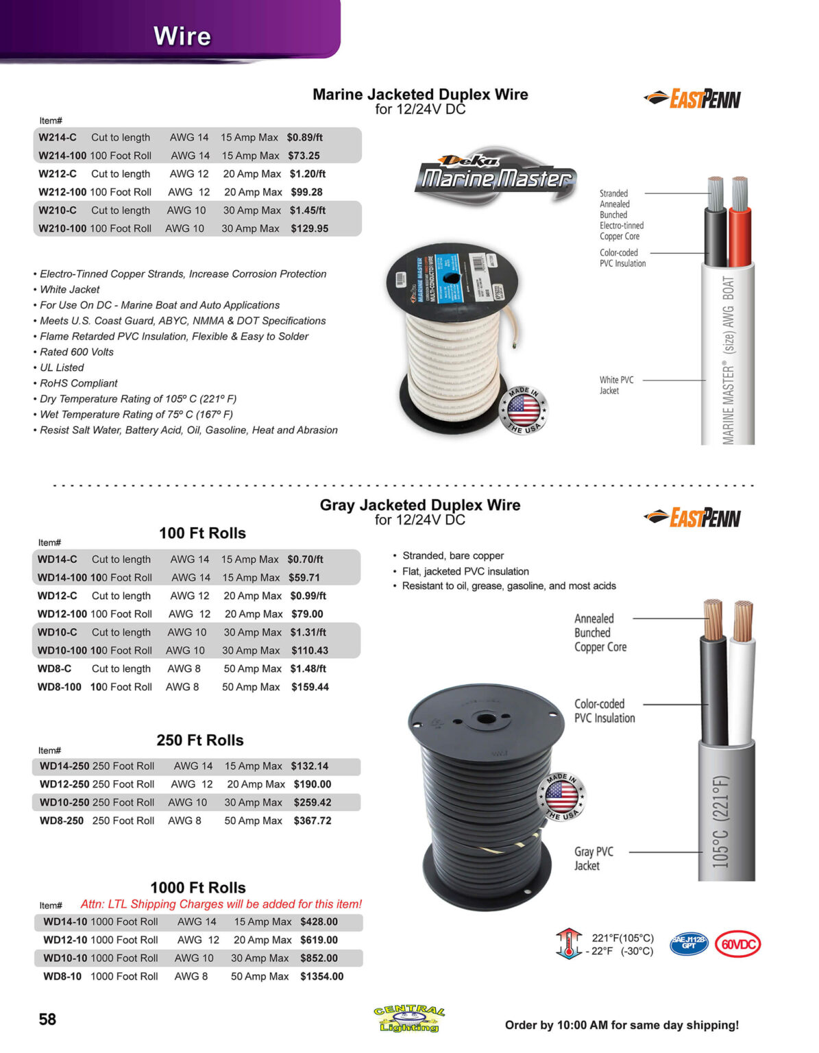 10.30.25 Central Lighting Fall 2025 Product Catalog Page 58