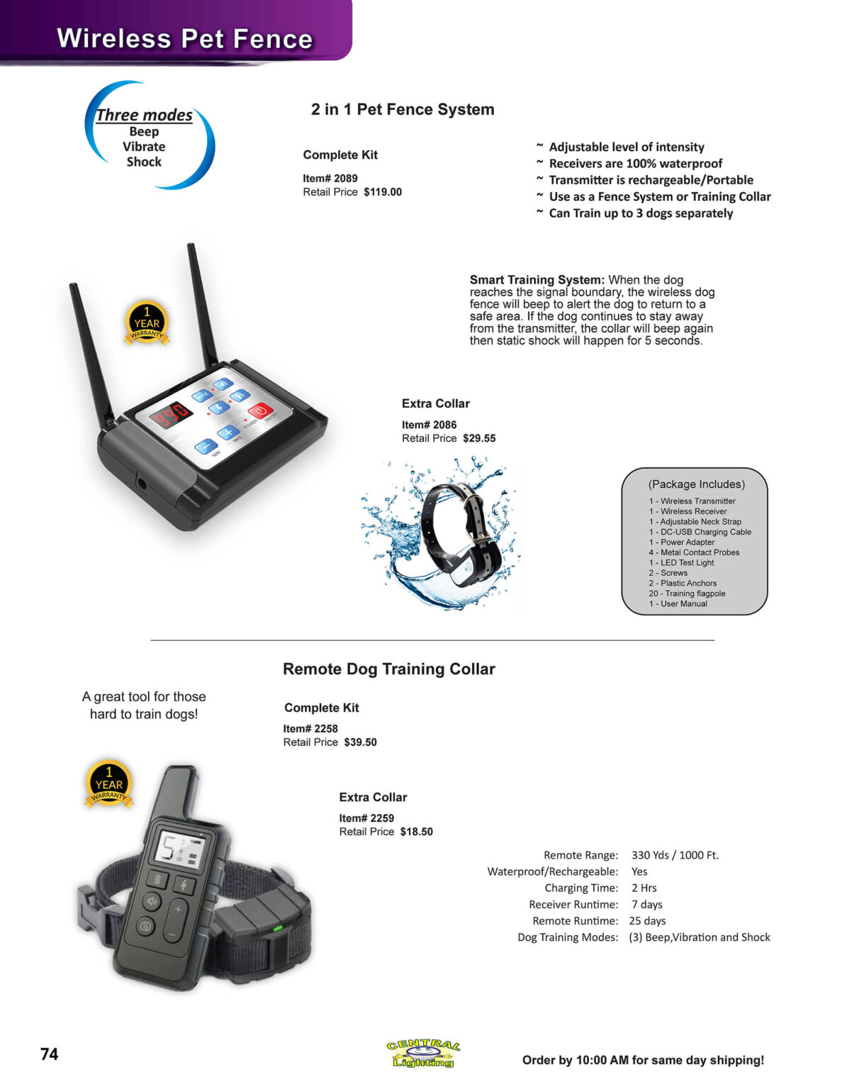 10.30.25 Central Lighting Fall 2025 Product Catalog Page 74