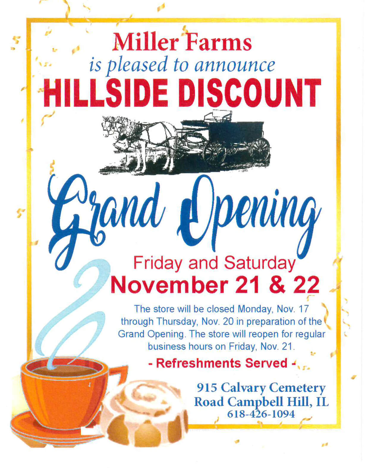 Hillside Discount Grocery (FKA: Miller Farms) - Discount supermarket in Campbell Hill, Illinois - photo 2